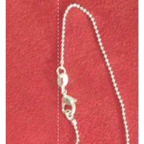 Sterling Silver 925 Plated 30 Inch Ball Chain Necklace New Thin 1/16th" Lobster - Picture 2 of 3